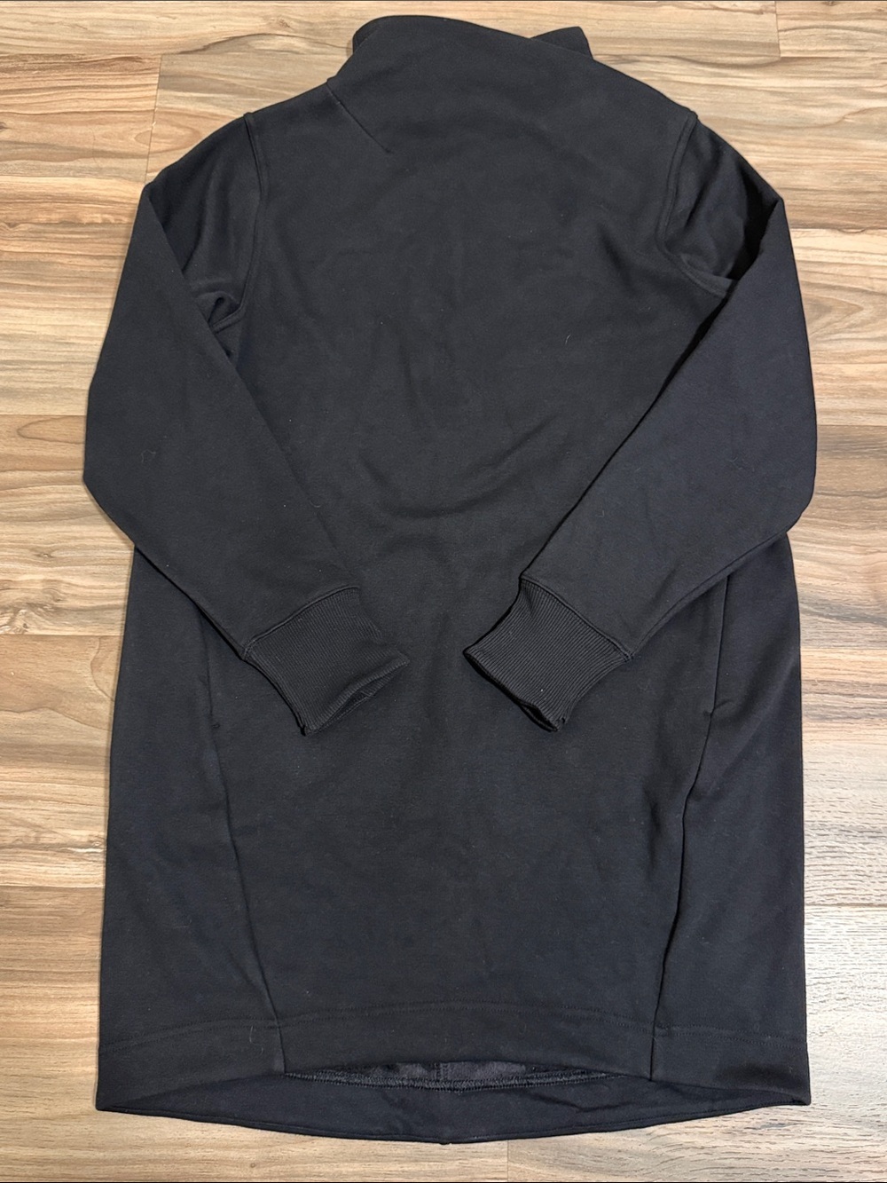 Athleta Cozy Karma Mock Neck Dress Black Fleece Lined Long Sleeve Women’s MP